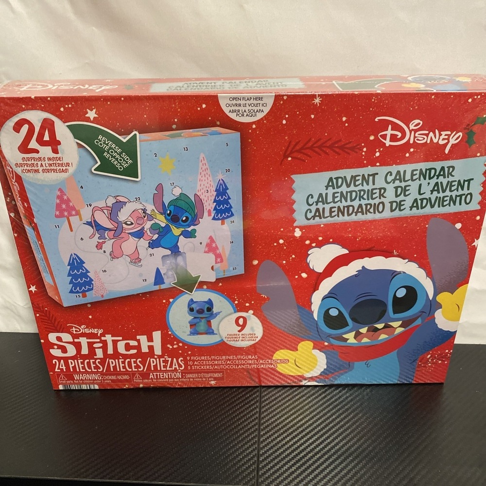 Disney Stitch ~ 2025 Advent Calendar ~ 24‎ Surprises Inside ~ Brand New!